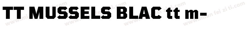TT MUSSELS BLAC tt m字体转换